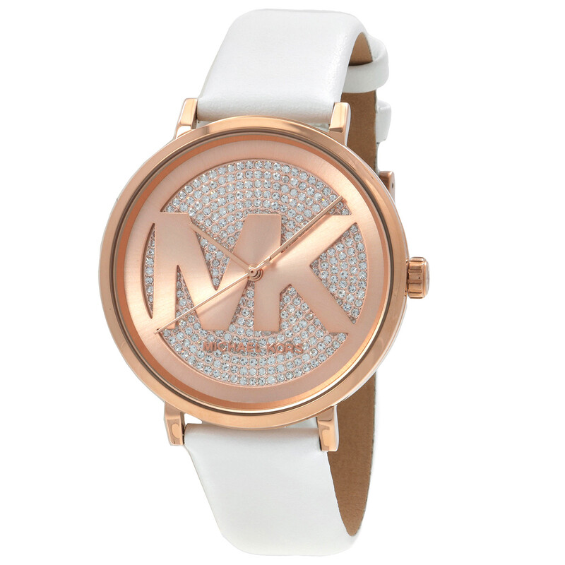 Michael Kors Addyson Quartz Crystal Embellished Dial Ladies Watch