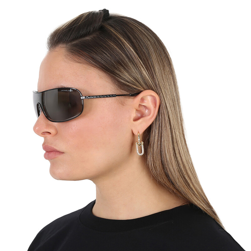Michael Kors Aix Dark Grey Solid Mirrored Rectangular Ladies