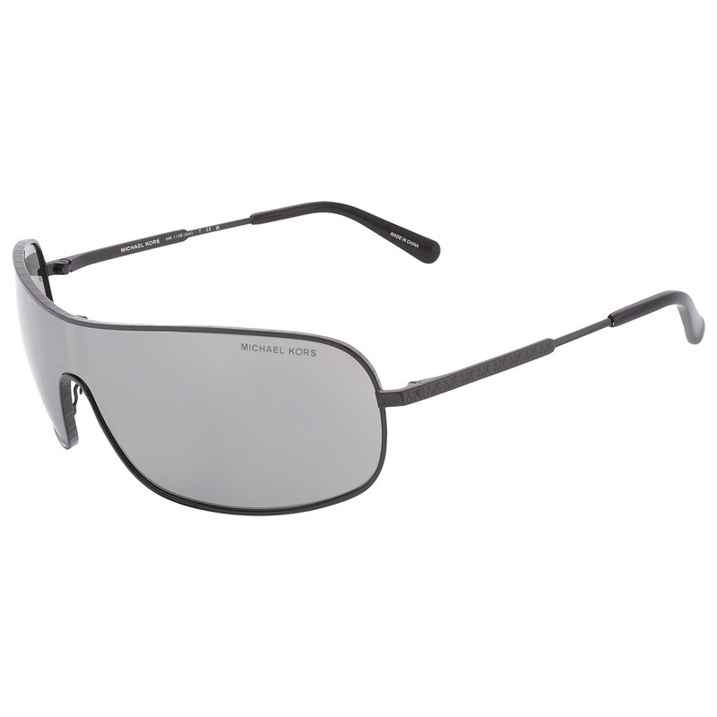 Michael Kors Aix Dark Grey Solid Mirrored Rectangular Ladies