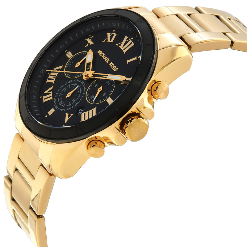 明日まで1万→8千円　MICHAEL KORS　ヘイズ Michael Kors Alek Chronograph Quartz Black Dial Men's Watch MK9184