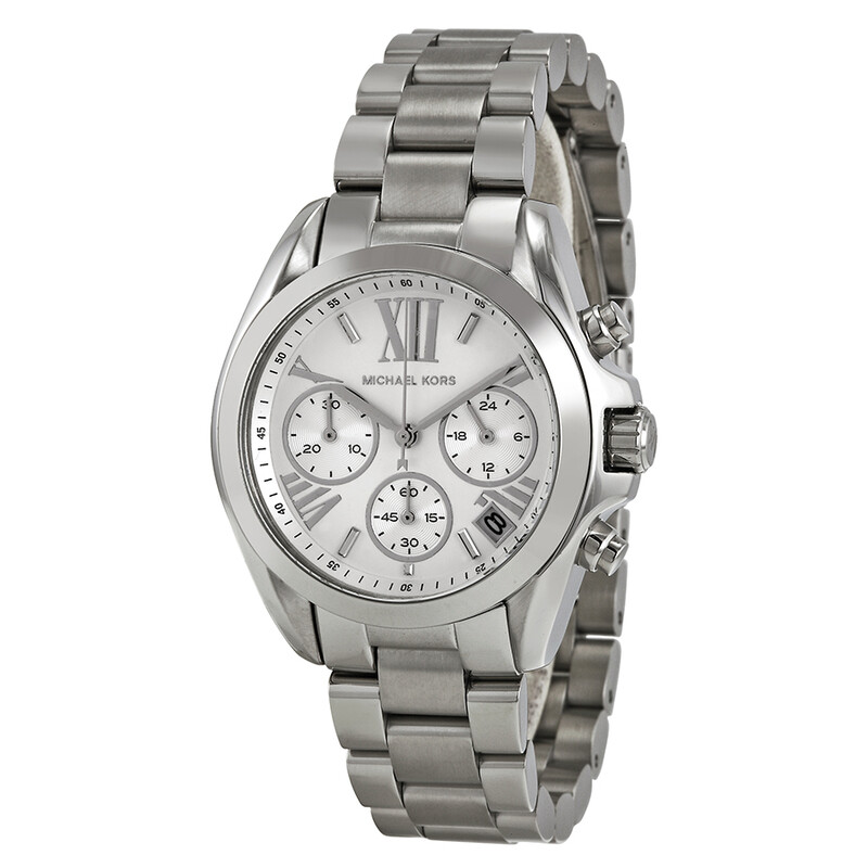 MICHAEL KORS Oversize Bradshaw Silver-Tone Watch Michael Kors Bradshaw Silver-Tone Watch - wpequipmentugltd.com main image 4