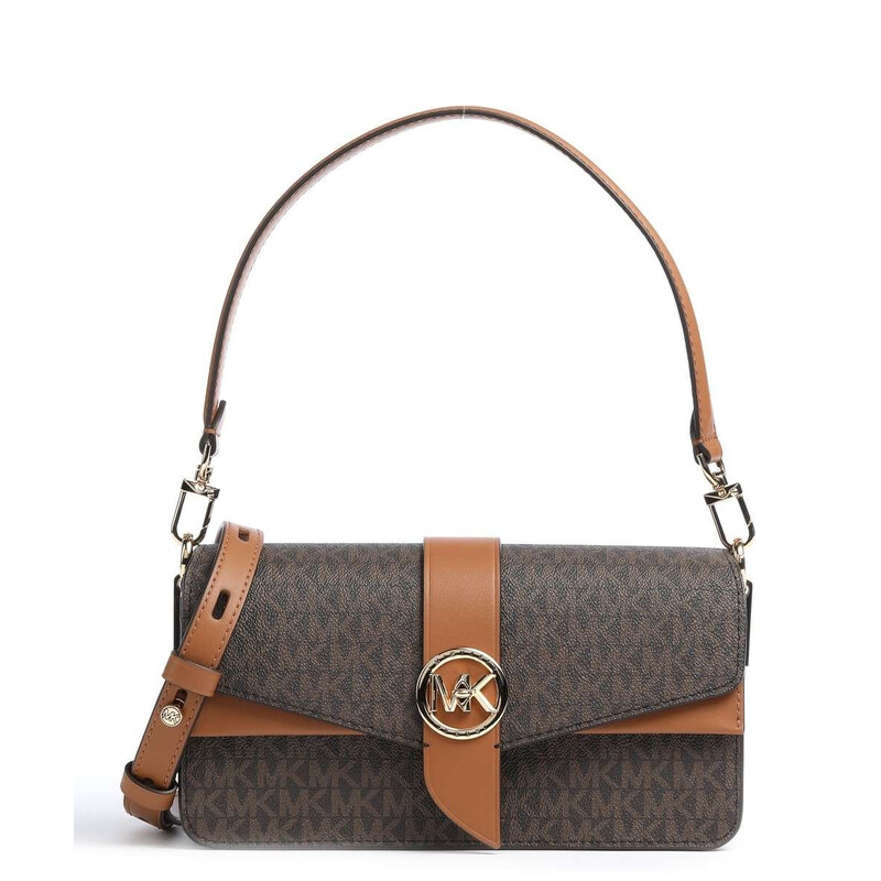 Michael Kors Ladies Greenwich Medium Logo Shoulder Bag