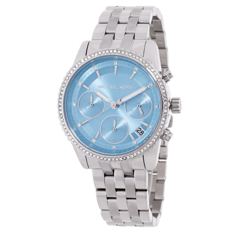 mkmkmkmk Michael Kors Bryant Chronograph Quartz Blue Dial Ladies Watch