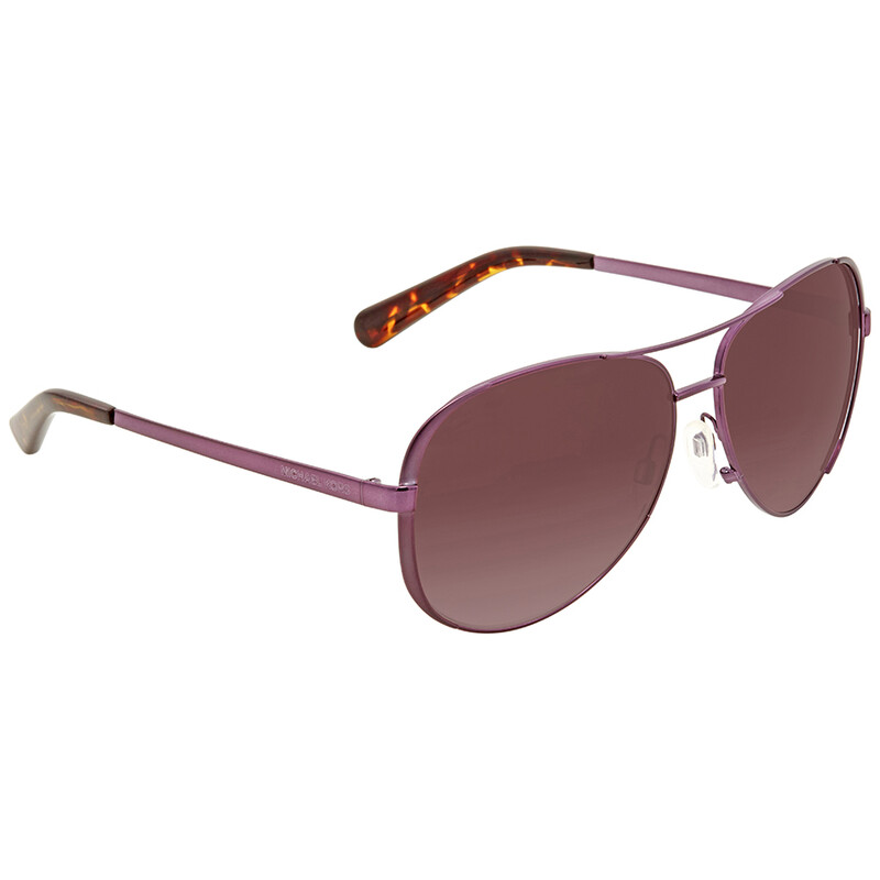 MK sunglasses, burgundy color Michael Kors Corsica XL (55 - 18) with Red lenses and Gold  main image 4