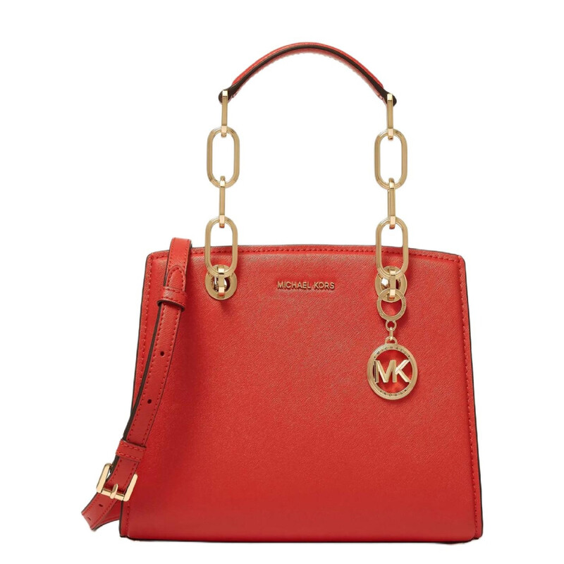 Michael Kors Cynthia Small Leather Satchel Bag 30S4GCYS1T-886