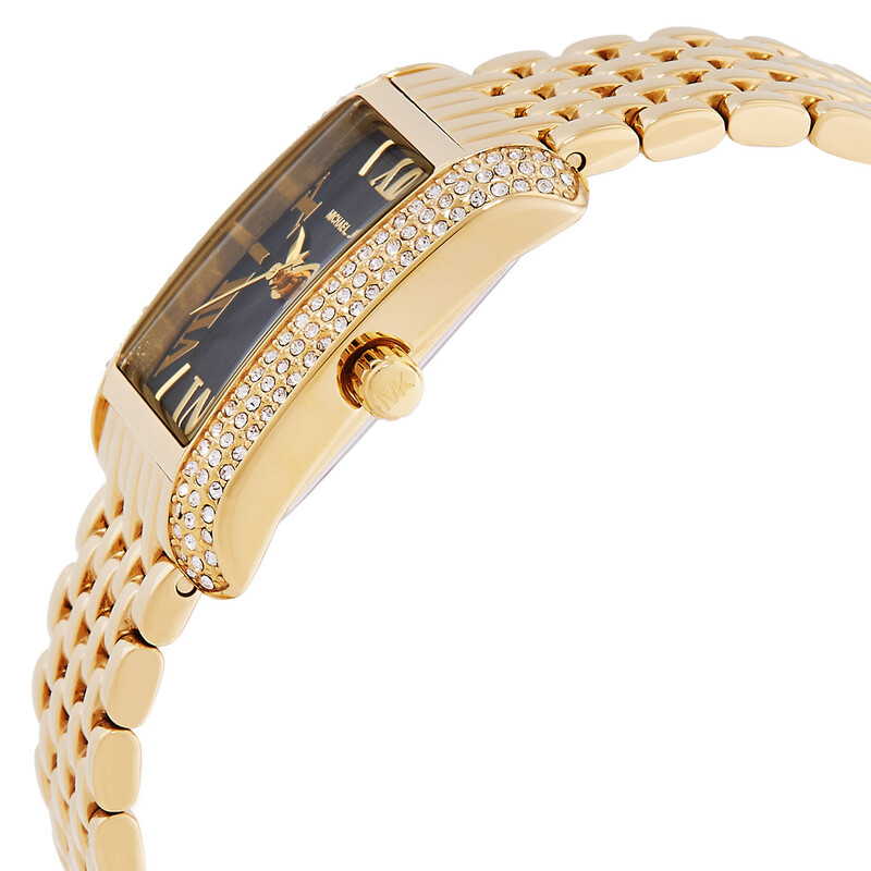NWT Michael Kors Emery Quartz Crystal Green Dial Ladies Watch Michael Kors Emery Women main image 3