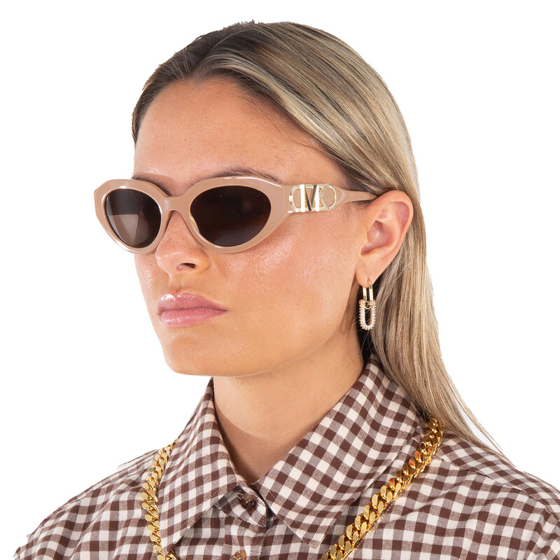 Michael Kors Empire Oval Brown Ladies Sunglasses MK2192 355573 53