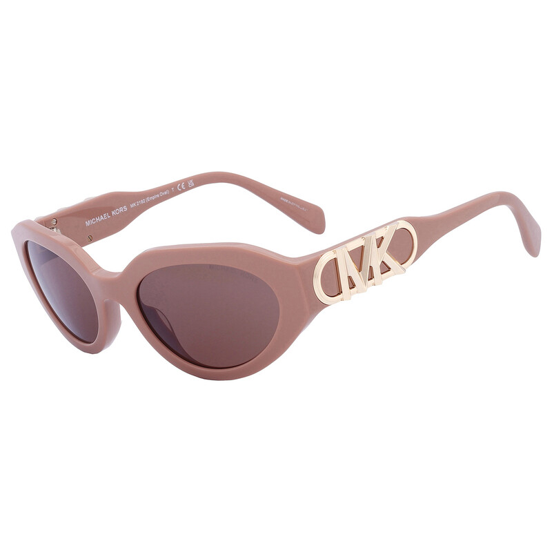 Michael Kors Empire Oval Brown Ladies Sunglasses MK2192 355573 53