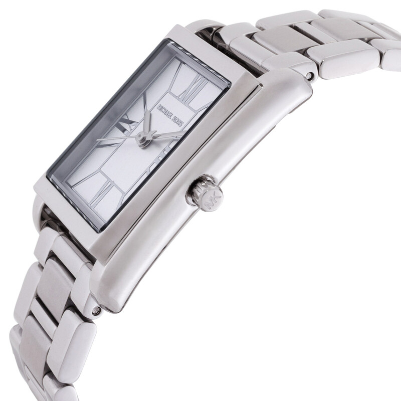 NWT Michael Kors Essex Quartz Silver Dial Ladies Watch Michael Kors Essex Silver Quartz Stainless Steel Watch  main image 2