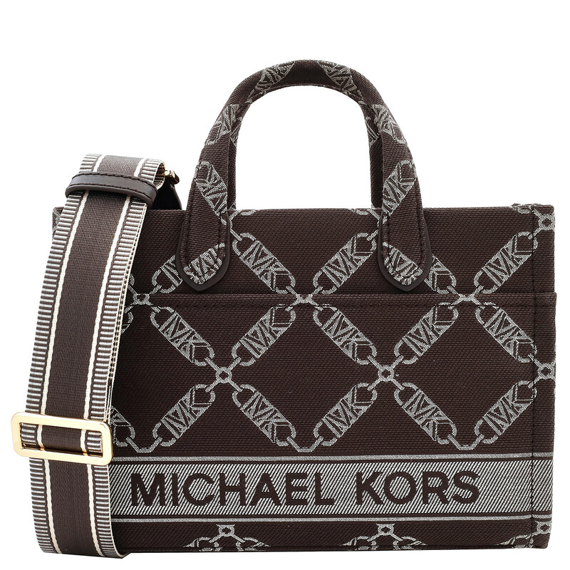 Michael Kors Gigi Empire Logo Jacquard Print Top Handle Tote