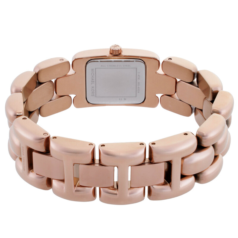 NWT Michael Kors Hally Quartz Rose Gold Dial Ladies Watch Michael Kors Hally Rose Gold Watch MK4954 : Amazon.in: Watches main image 4