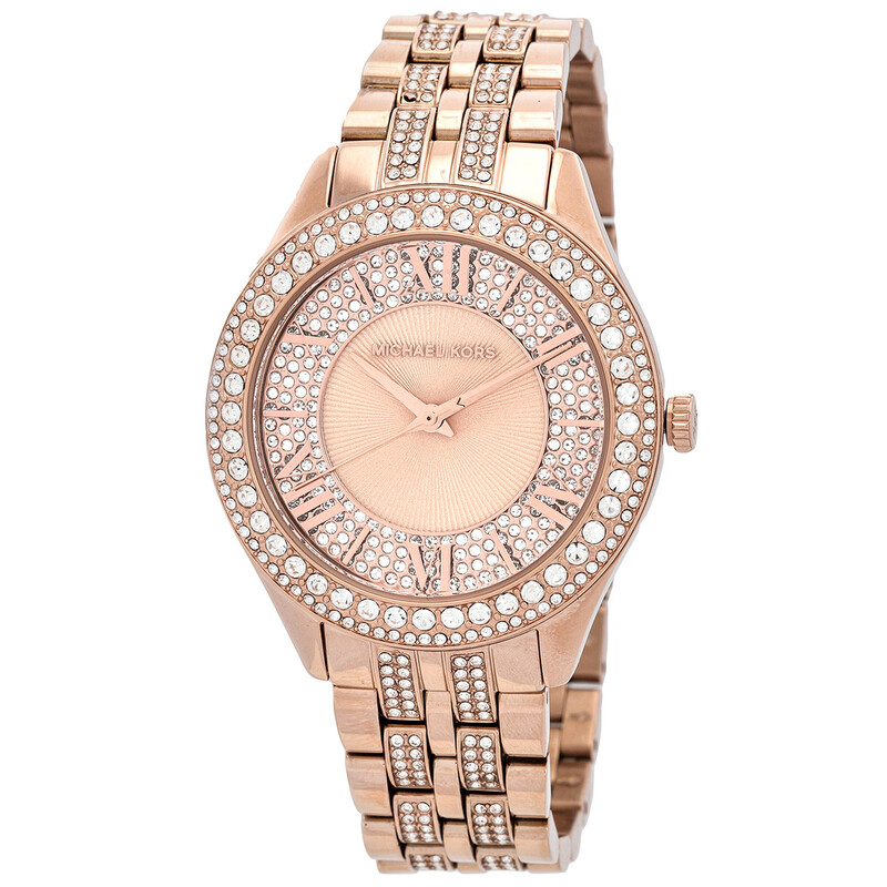 Michael Kors Harlowe Pave Quartz Crystal Ladies Watch MK4710
