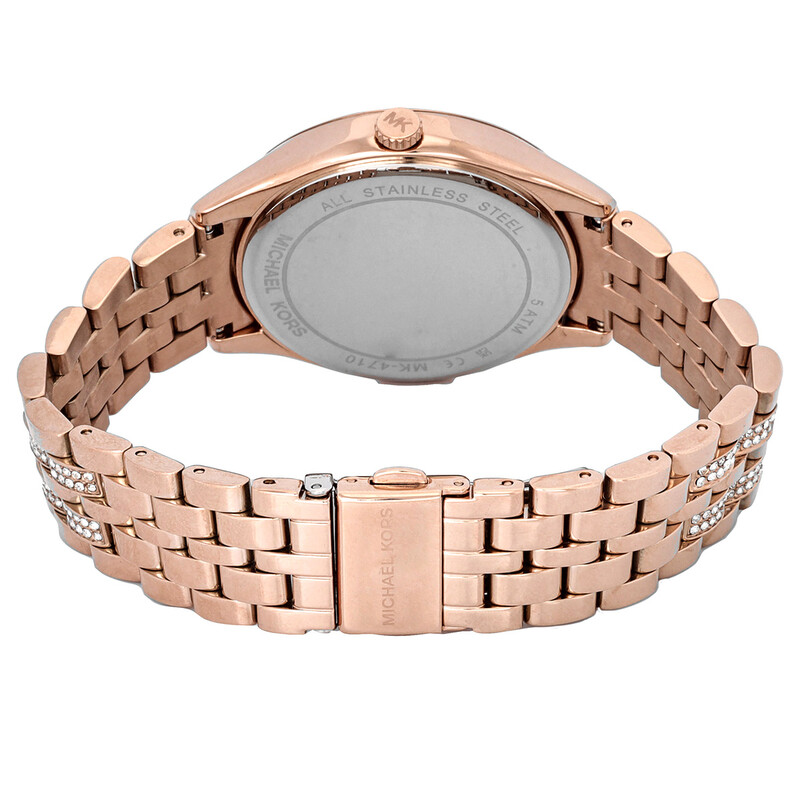 (2 LEFT IN STOCK) Michael Kors Swarovski watch Michael Kors Lexington Quartz Crystal White Dial Two-Tone  main image 4