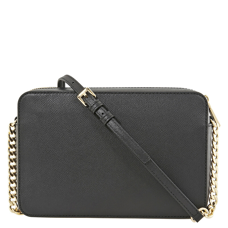 022532891michael kors jet set travel 32t4gtvc3l leather crossbody bag 7x5x1 Michael Kors Jet Set Crossbody Bag Large Crossbody - Black 32S4GTVC3L-001  888235213606 - Handbags, Jet Set