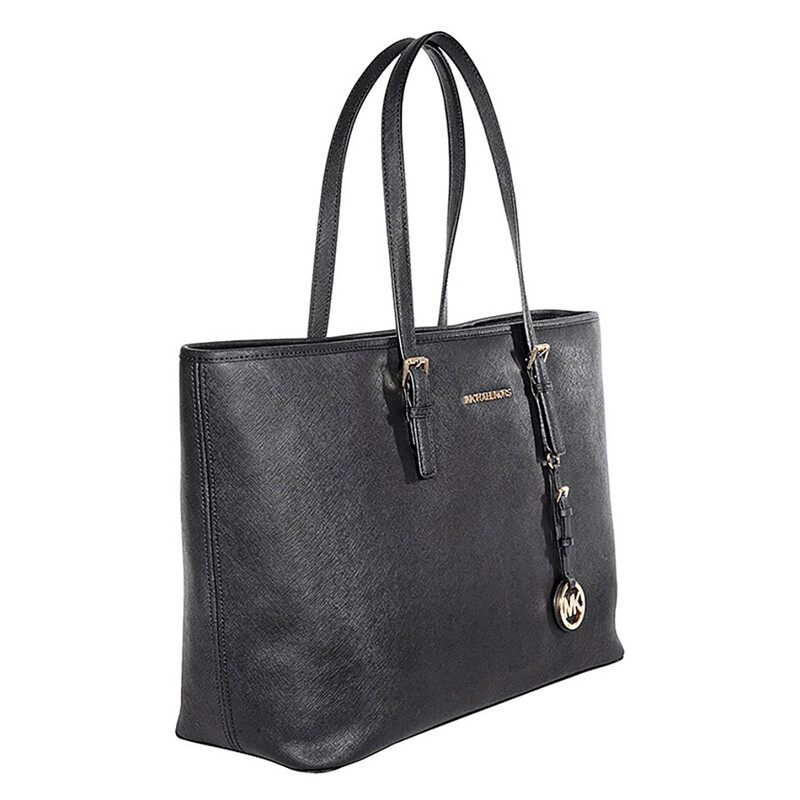 black leather jet set travel tote bag MICHAEL Michael Kors Large Packable - Bags for Women - Nylon Construction Michael Kors Black Shoulder Bag 35S0GTVT1L Michael Kors Jet Set Travel