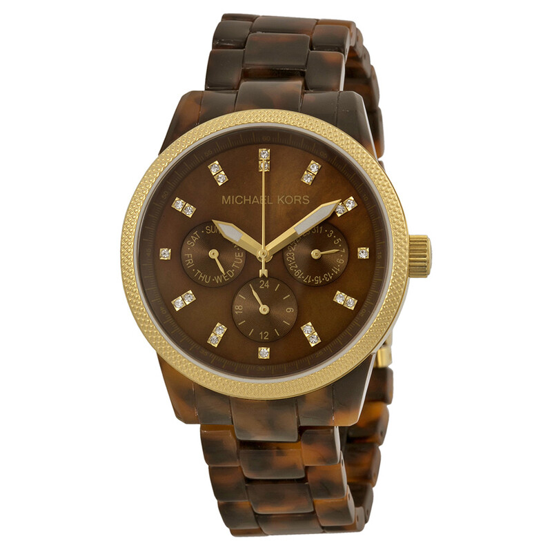 べっこう MK5038 Michael Kors Jet Set Tortoise Shell Ladies Watch MK5038