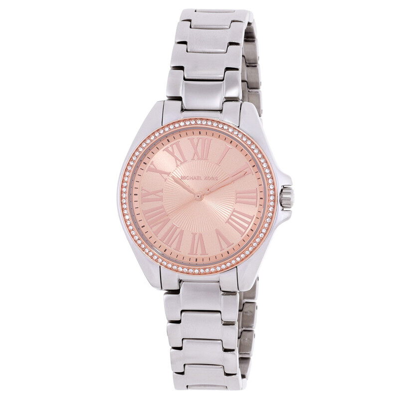 Michael Kors Kacie Quartz Rose Gold Dial Ladies Watch MK4854