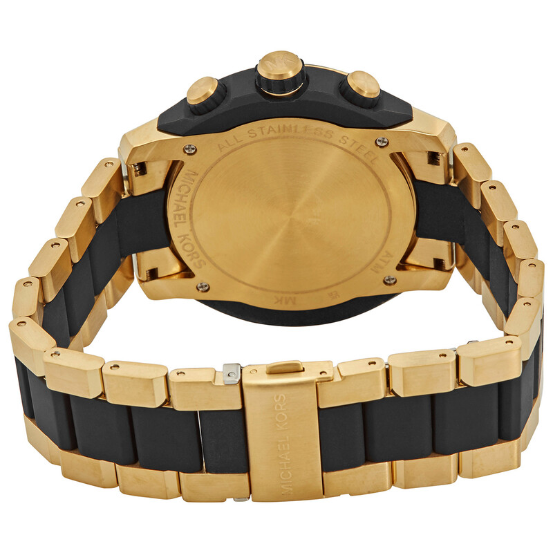 Mk6889 Michael Kors Kyle Chronograph Quartz Black Dial Men's Watch MK8890 ...