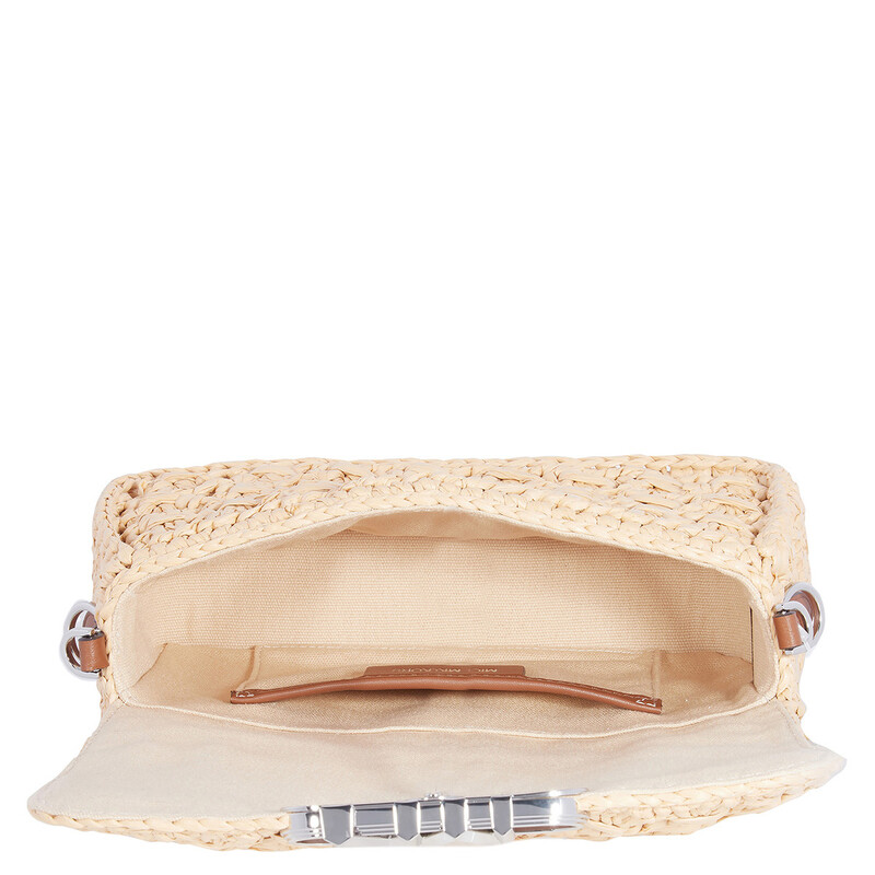 Michael Kors Ladies Parker Medium Woven Straw Shoulder Bag