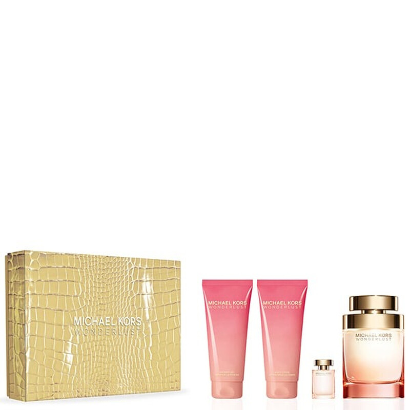 Michael Kors Ladies Wonderlust 4pc EDP Gift Set Fragrances