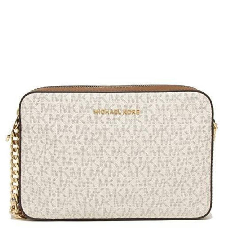 Michael Kors Large Signature Logo Jet Set Crossbody Bag 35F8GTTC3B 
