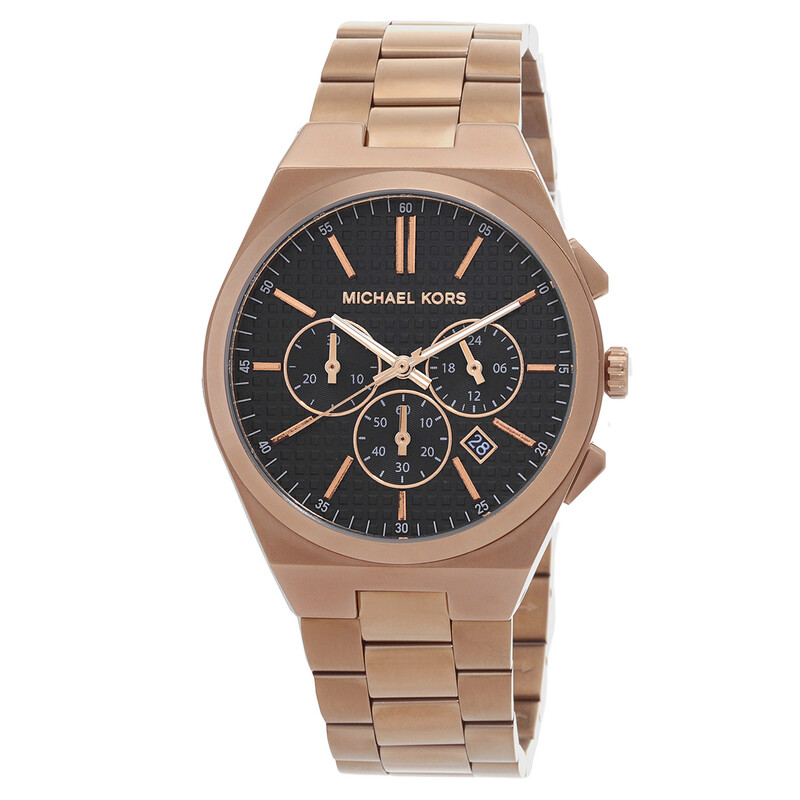 Michael Kors Lennox Chronograph Quartz Black Dial Men's Watch
