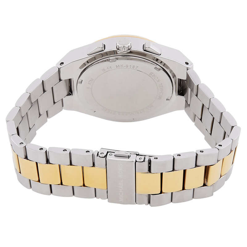 Michael Kors Lennox Chronograph Quartz Pave Two-Tone Watch Set