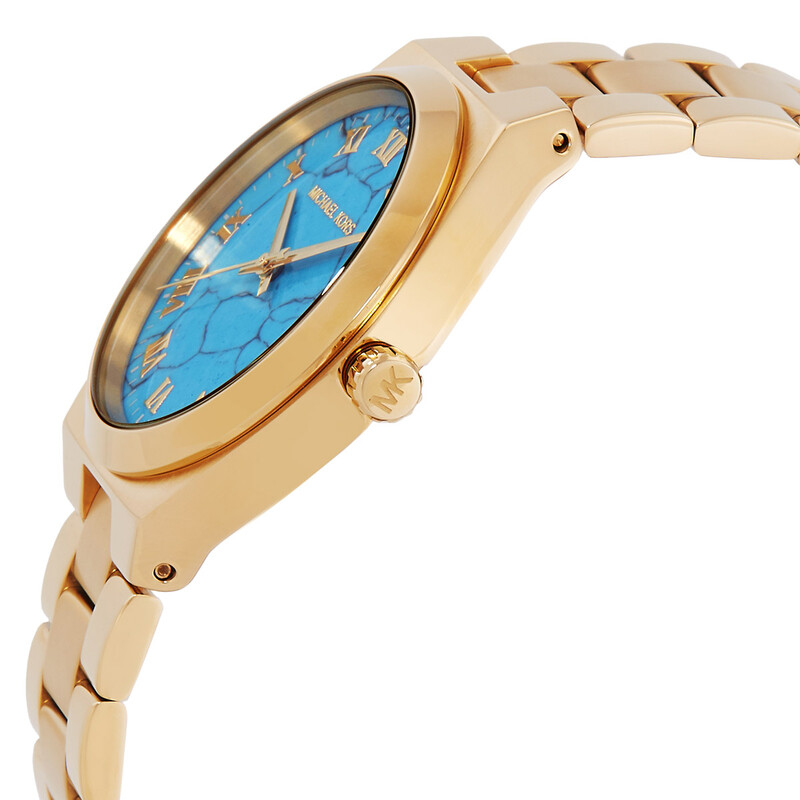 Michael Kors Lennox Quartz Blue Dial Ladies Watch MK7460 