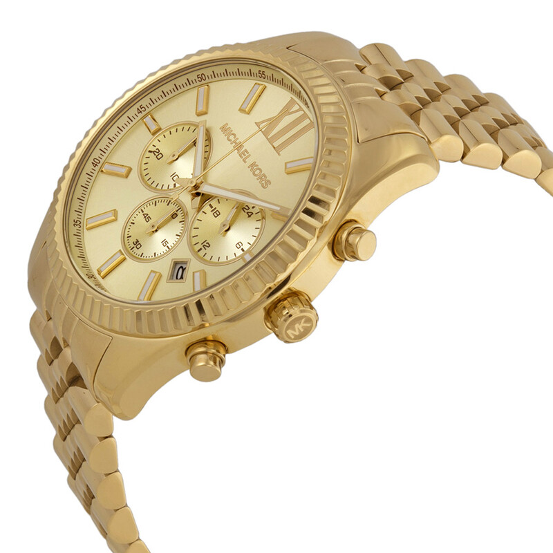 NWT Michael Kors Lexington Chronograph Champagne Dial Men\'s Watch Michael Kors Men main image 4
