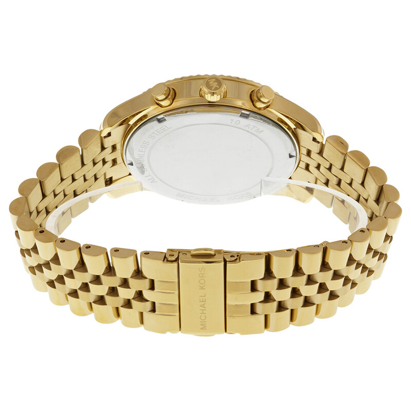 Michael Kors Lexington Chronograph Champagne Dial Men's Watch
