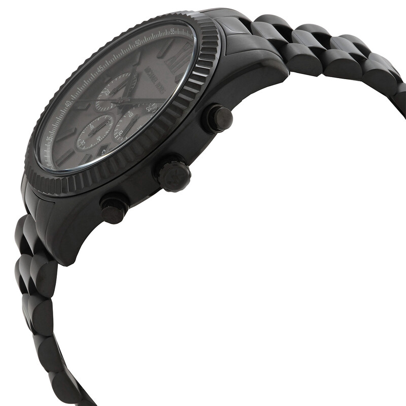 NWT Michael Kors Lexington Chronograph Quartz Black Dial Watch Michael Kors Men main image 4