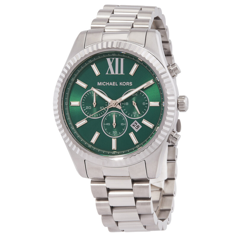 家電 MICHAEL CORS Michael Kors Lexington Chronograph Quartz Green Dial Men's Watch