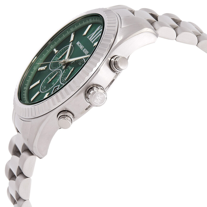 Michael Kors Lexington Chronograph Quartz Green Dial Men's Watch
