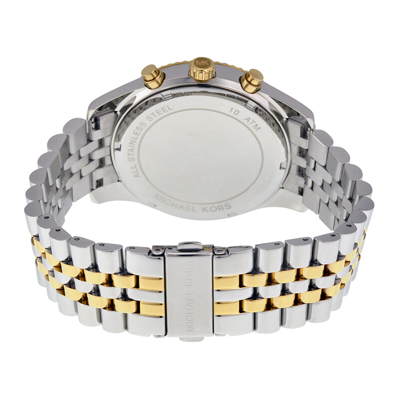 Michael Kors Lexington Chronograph White Dial Men display picture 1