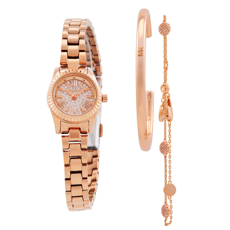 Michael Kors Lexington Quartz Ladies Watch Gift Set MK4946SET