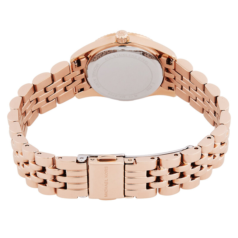 Michael Kors Lexington Quartz Rose Gold Dial Ladies Watch MK4739