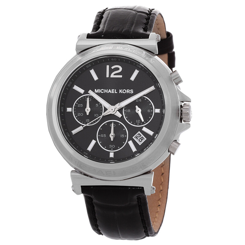 Michael Kors Maren Chronograph Quartz Black Dial Ladies Watch