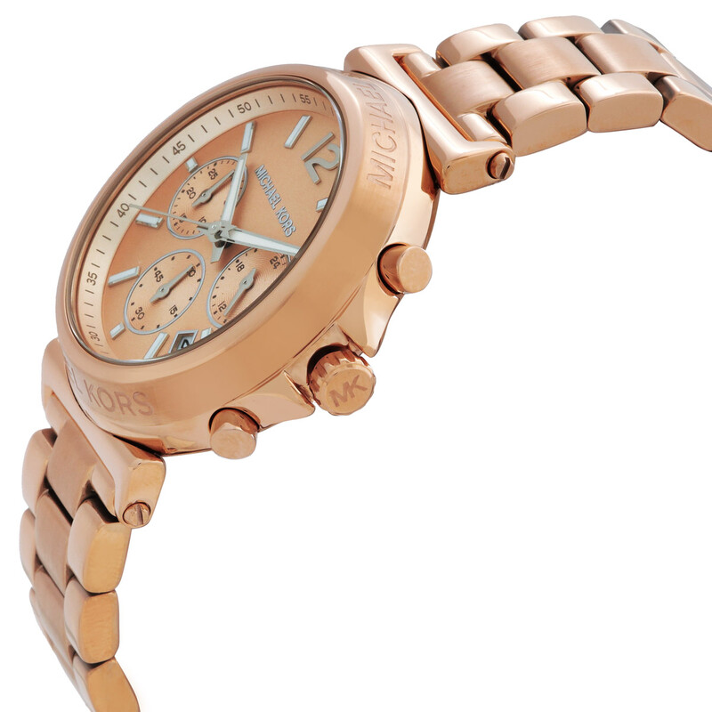 Michael Kors Oversized Maren Rose Gold-Tone Watch Oversized Maren Rose Gold-Tone and Crocodile Embossed  main image 4