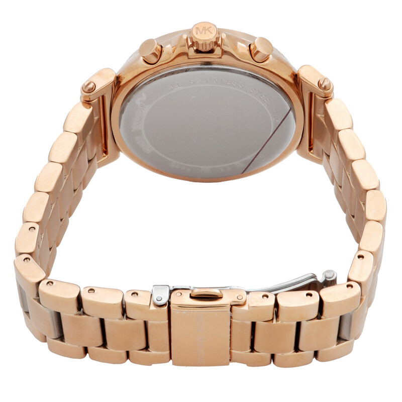 Michael Kors Maren Chronograph Quartz Rose Gold Dial Ladies Watch