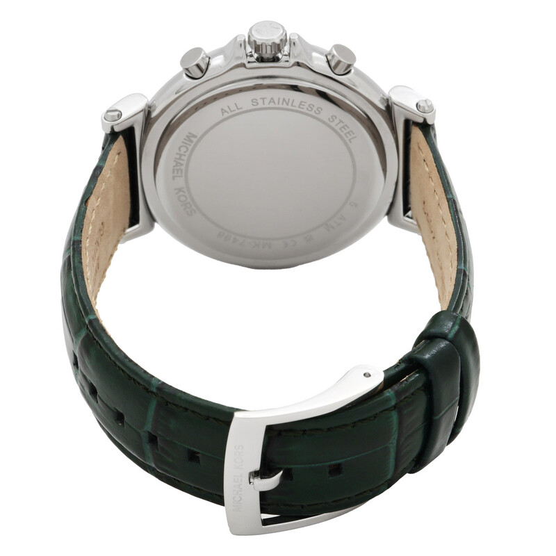 Womens Michael Kors Maren Pave White Gold Watch Michael Kors White Ceramic Diamond Bezel Wrist Watch for  main image 4