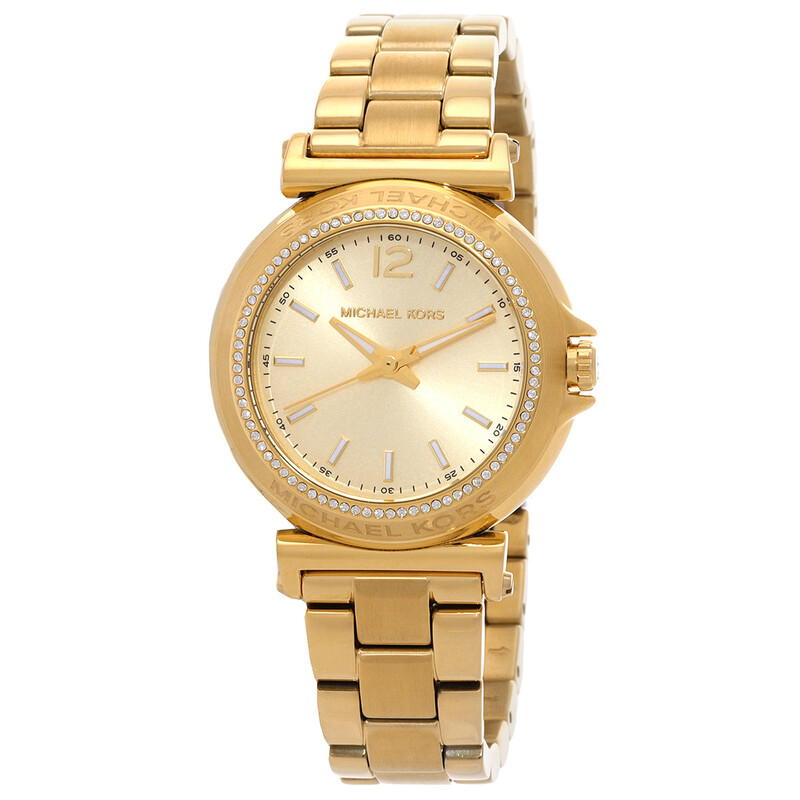 ♡MK♡ Michael Kors Maren Quartz Gold Dial Ladies Watch MK7516 - Watches