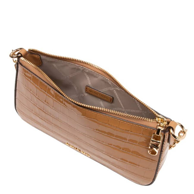 Michael Kors Medium Empire Crocodile Embossed Shoulder Bag