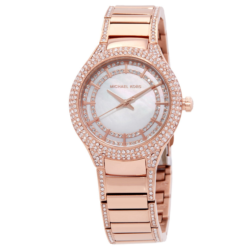 Michael Kors Mini Sylvia Pave Quartz Crystal Watch MK4656