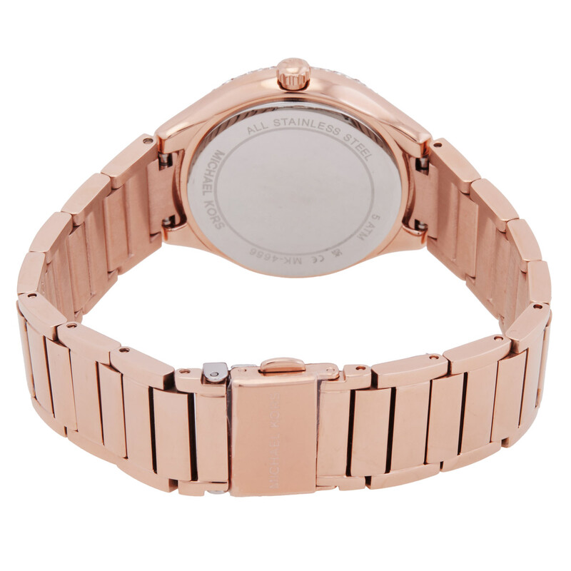 Michael Kors Mini Sylvia Pave Quartz Crystal Watch MK4656