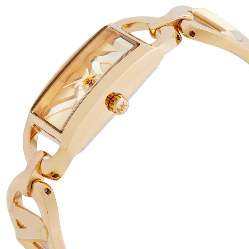 Michael Kors MK Empire Quartz Gold Dial Ladies Watch MK7406