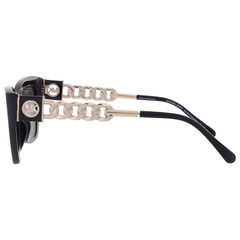 Michael Kors Polarized Black and Silver Women’s Round Cat-Eye Sunglasses Amazon.com: Michael Kors Women main image 3