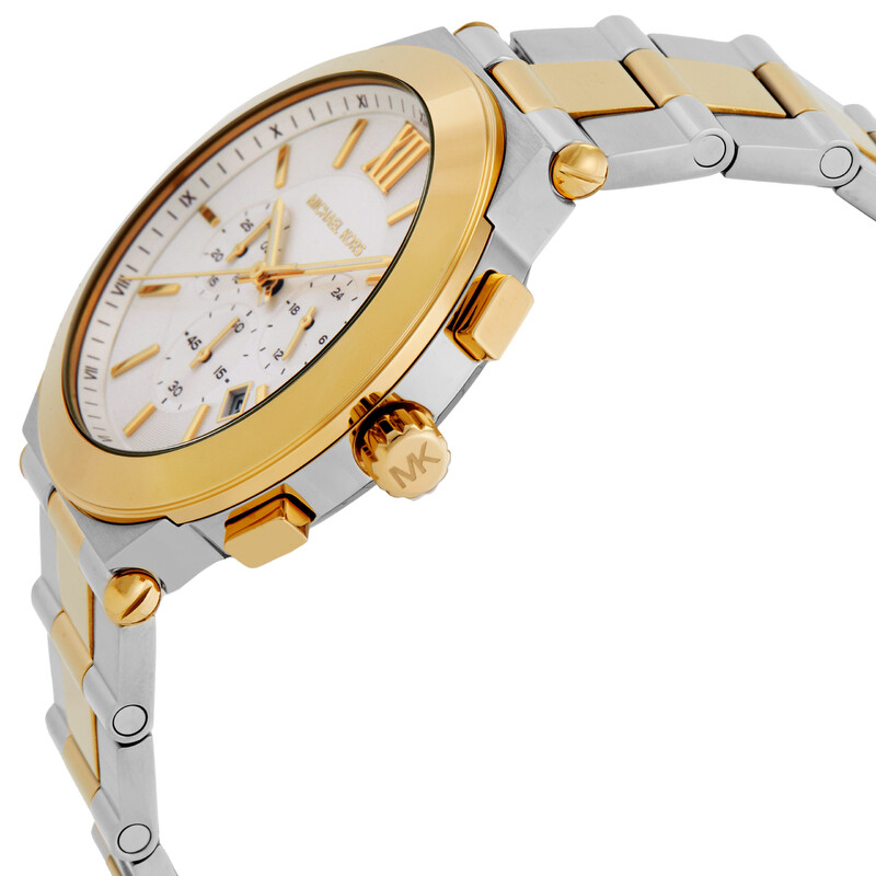 NWT Michael Kors Oversized Billie Chronograph Quartz White Dial Men\'s Watch Amazon.com: Michael Kors Men main image 4