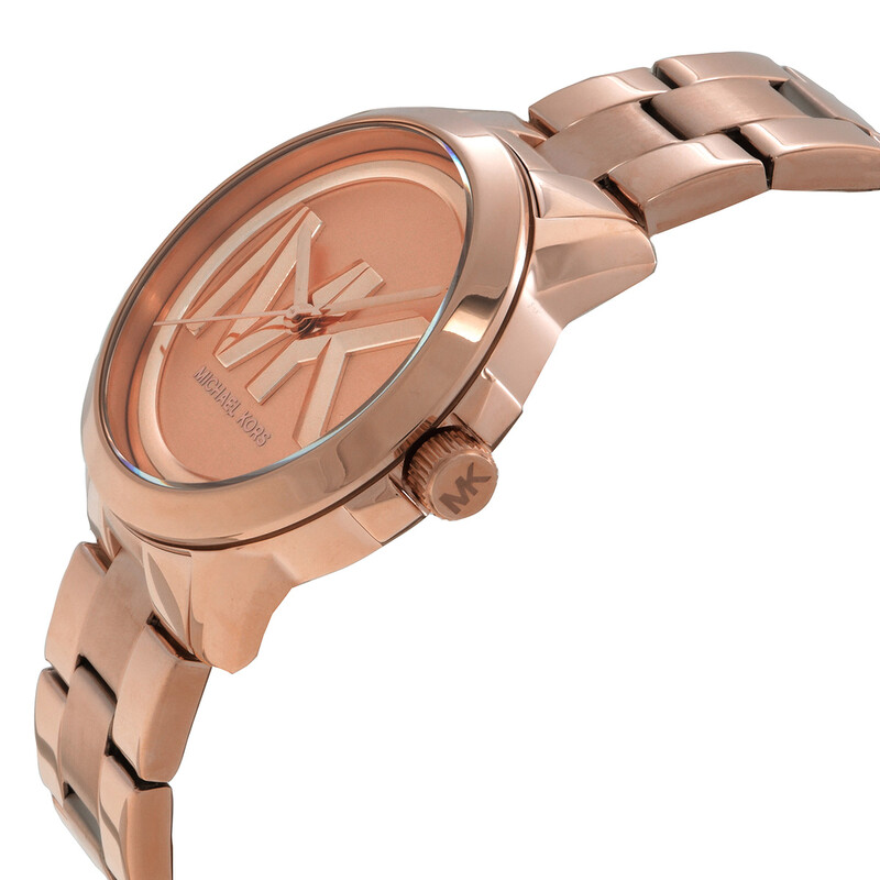 Michael Kors Oversized Brynn Quartz Rose Gold Dial Ladies Watch
