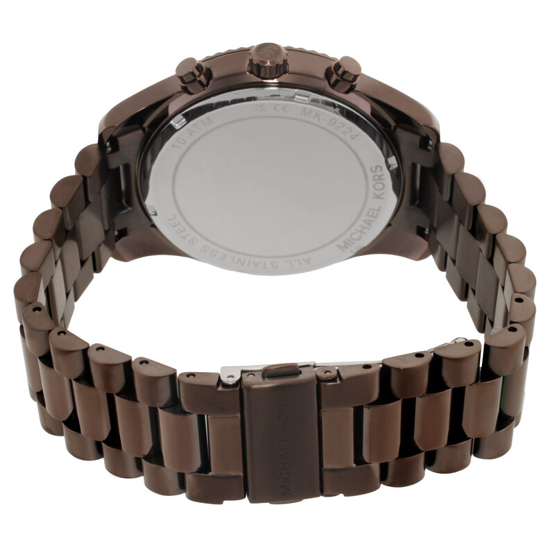 Michael Kors Oversized Lexington Chronograph Quartz Brown Dial