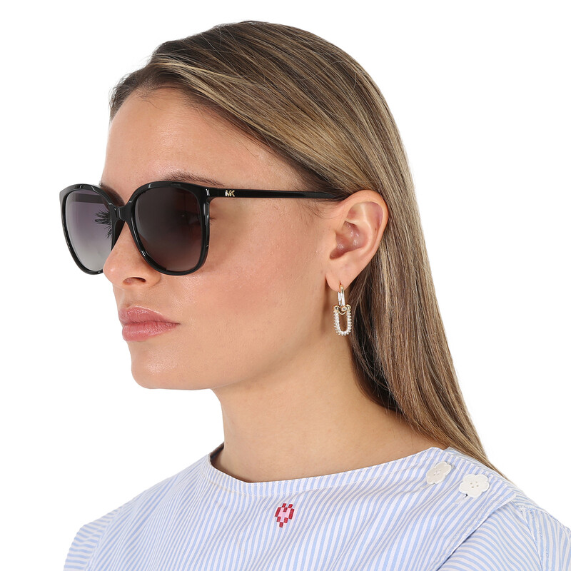 Michael Kors Polarized Dark Gray Square Ladies Sunglasses MK2137U